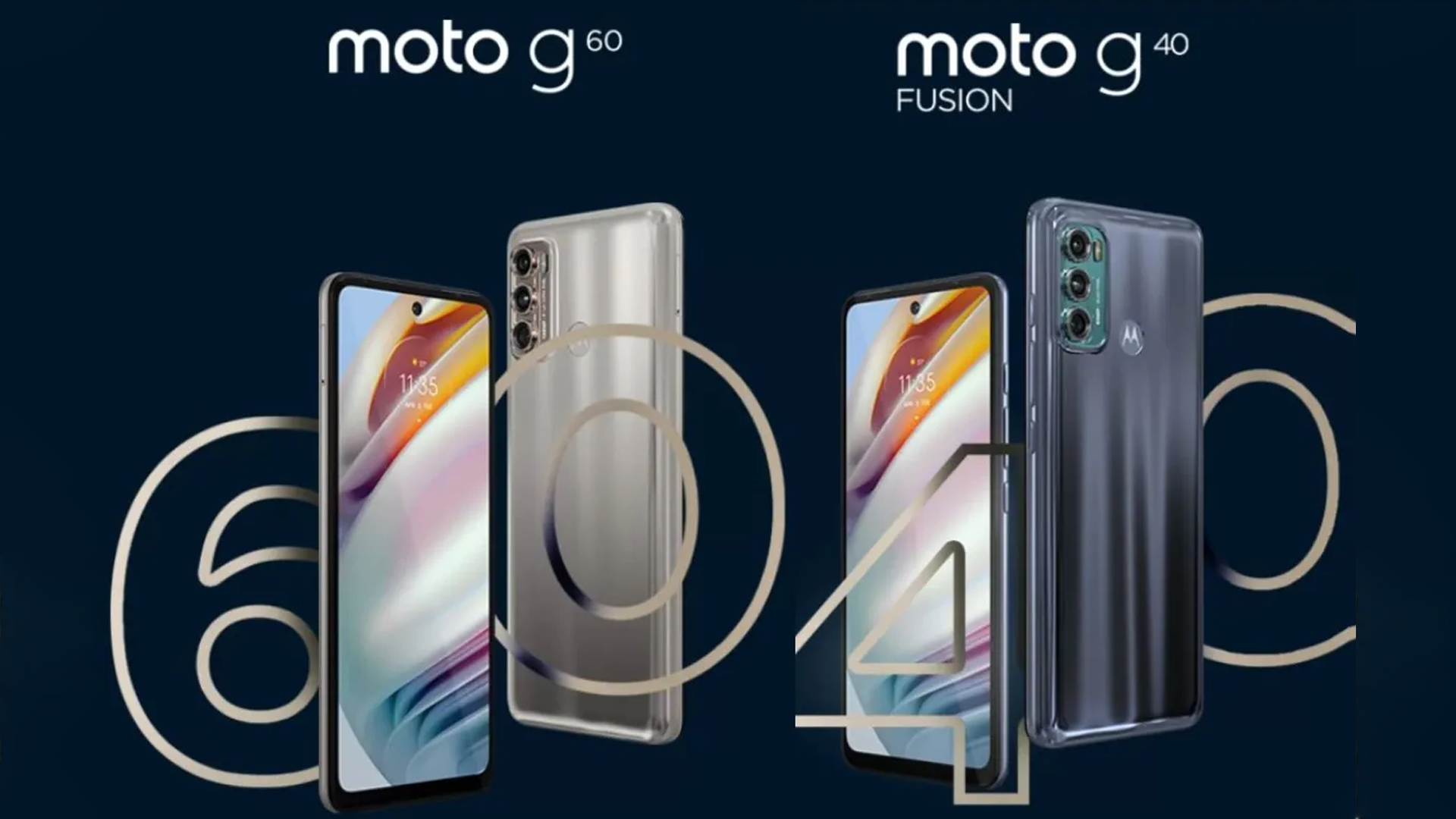 Motorola moto g40 Fusion and g60